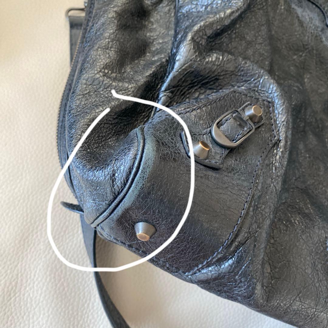 BALENCIAGA バレンシアガ レザ 2WAY ボストンバッグ ハンドバッグ