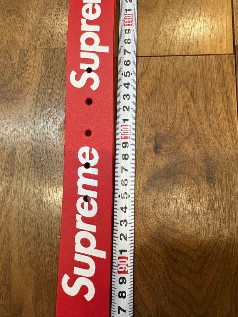 シュプリーム　supreme ベルト 25FW レッド　Lサイズ 新品未使用