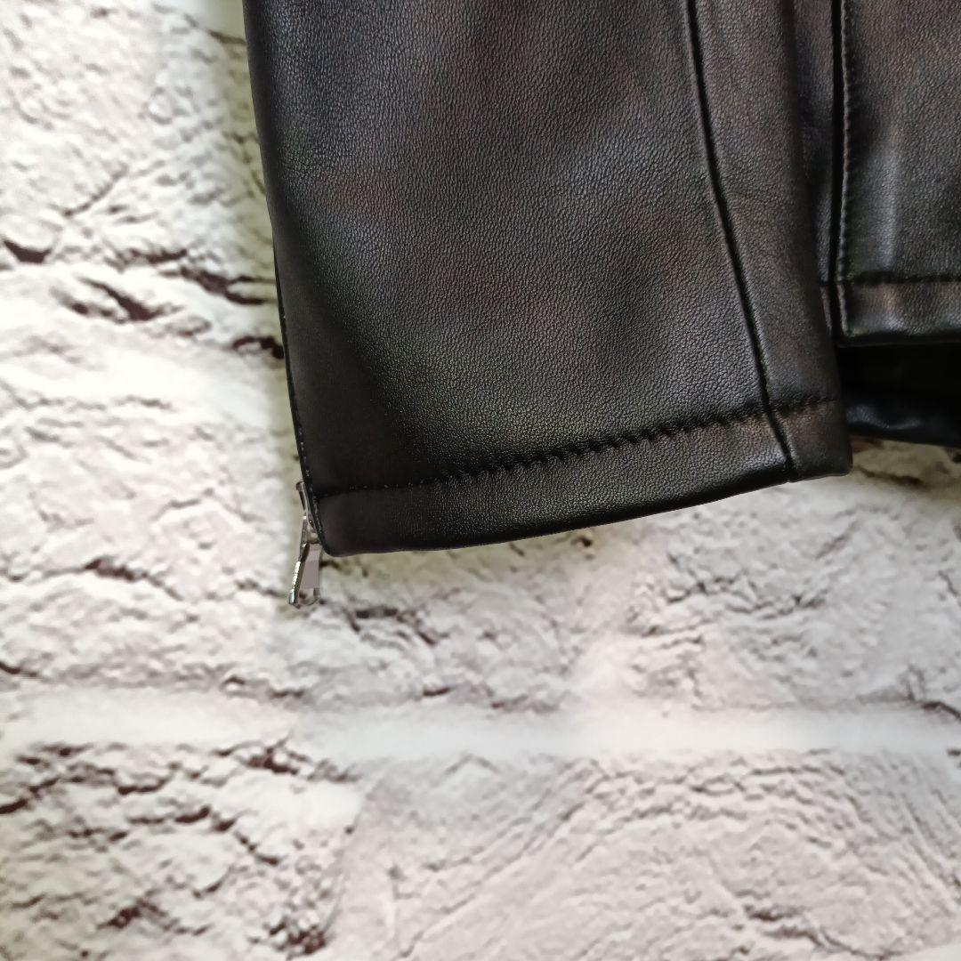 美品■NANO UNIVERSE シングル ライダースジャケット ラムレザー