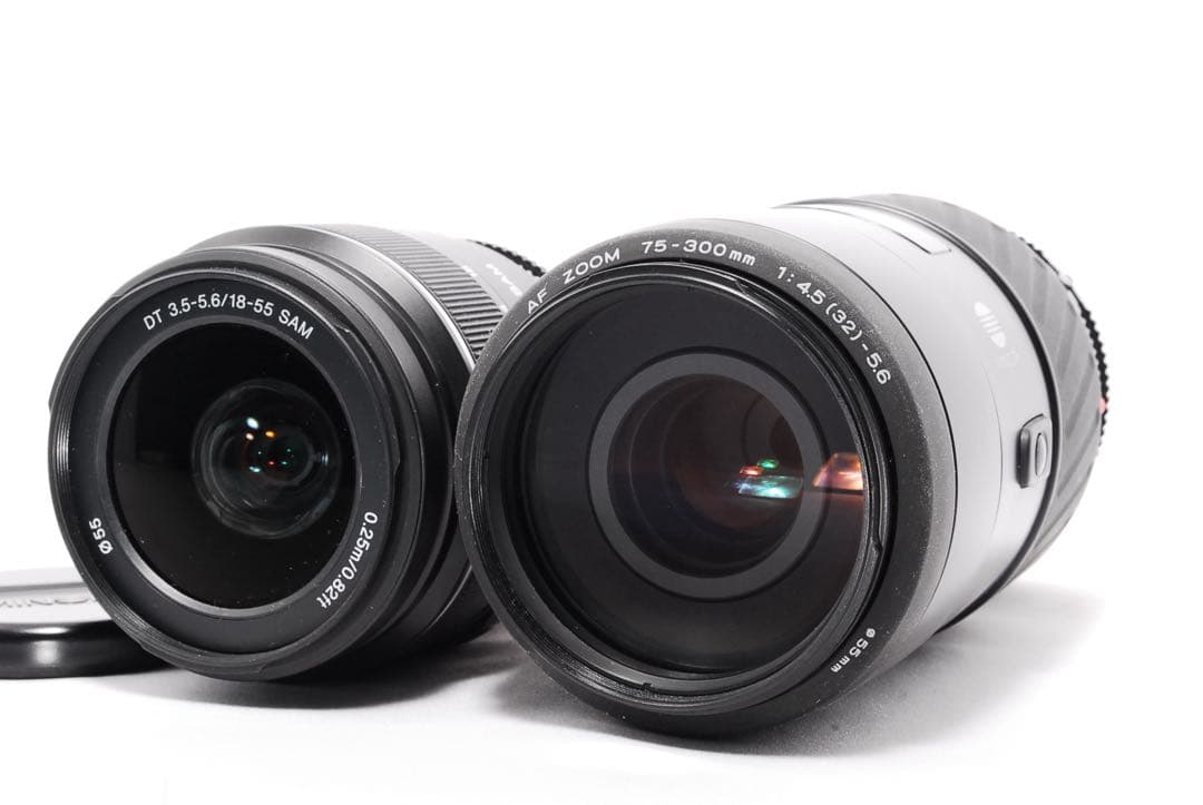 ◆超望遠Wレンズ◆SONY α55◆初心者セット◆一眼レフカメラ◆スマホ転送OK