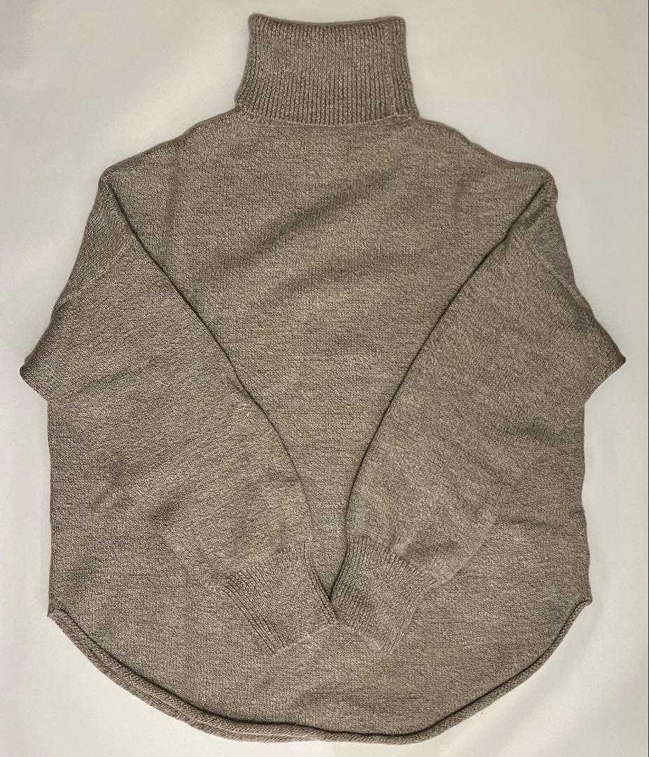 LAUREN MANOOGIAN ベージュ タートルネックニット