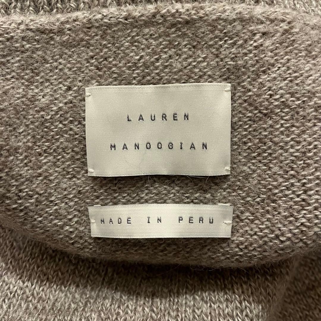 LAUREN MANOOGIAN ベージュ タートルネックニット