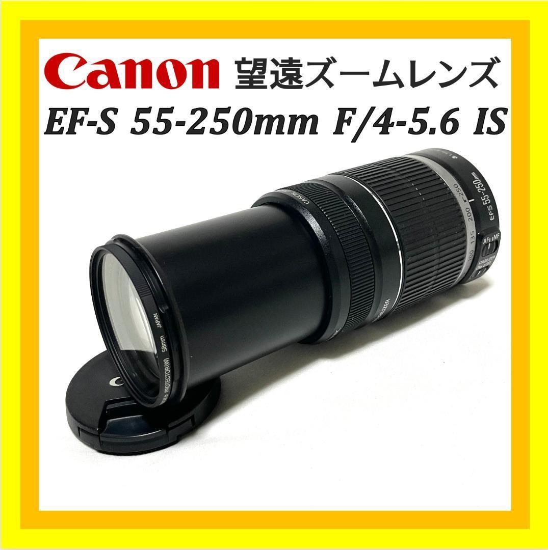 4段分手振れ補正❣️ Canon 55-250mm 軽量望遠ズーム 運動会に最適