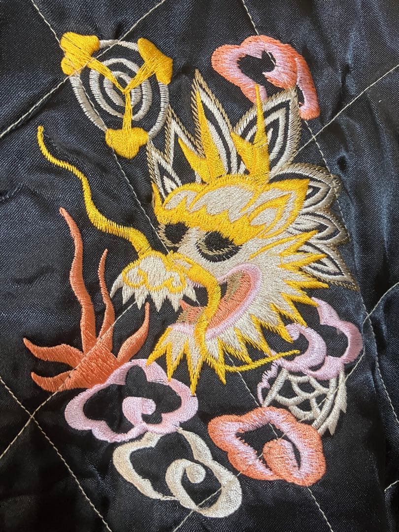 テーラー東洋 別珍 スカジャン 舞妓/鷲 /日本地図/龍　リバーシブル