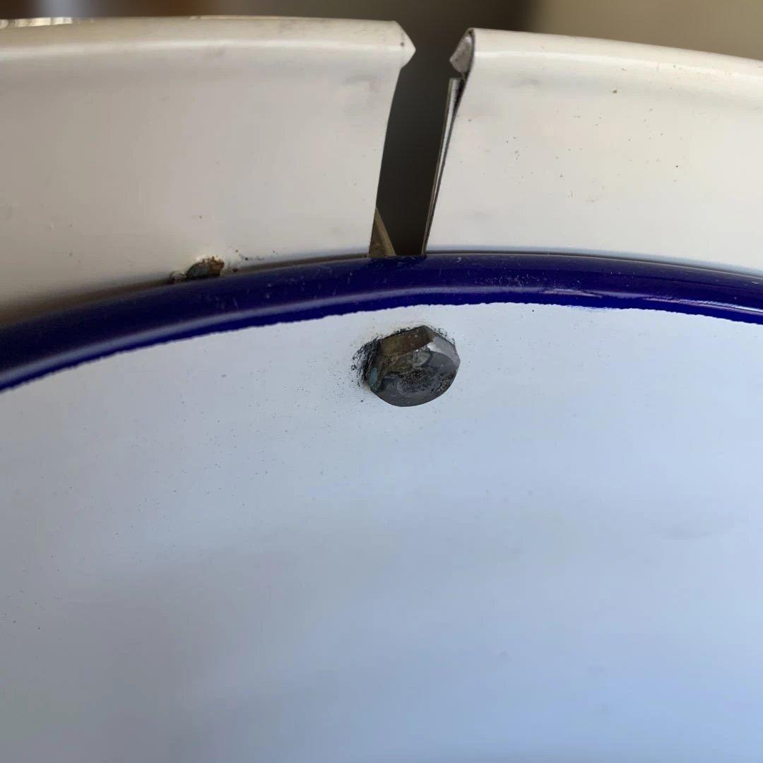 【未使用】【レトロ】マツヨシ　足踏汚物投入器　ペダル式　ゴミ箱　汚物缶