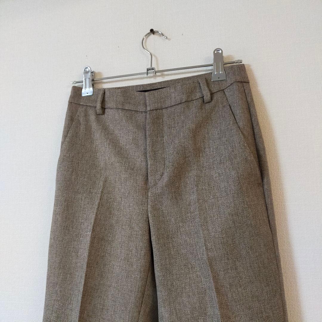 美品　23区　小さいサイズ30　ウォッシャブル　ノーカラーパンツスーツ