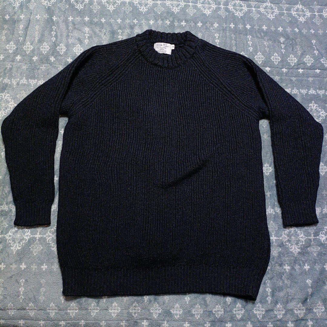 ケリーウーレンミルズ フィッシャーマン リブ クルーネック セーター 40