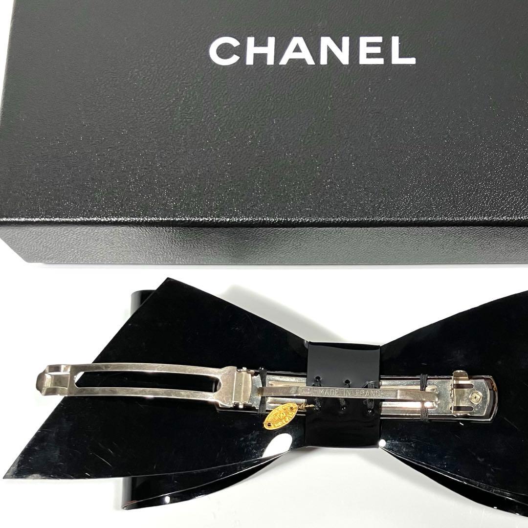 ✨値下げOK✨ CHANEL シャネル ヘア バレッタ ビッグ リボン ブラック
