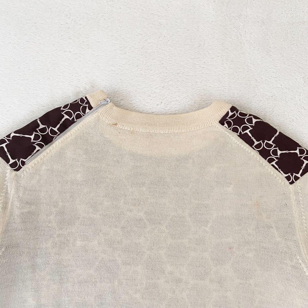 バニラHERMES スポーツ　セーター　コットン　モノグラム　40