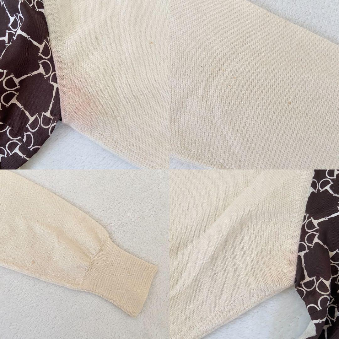 バニラHERMES スポーツ　セーター　コットン　モノグラム　40