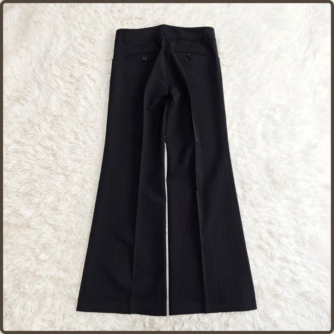 Theory セットアップスーツ フレアパンツ ブラックストライプ M L