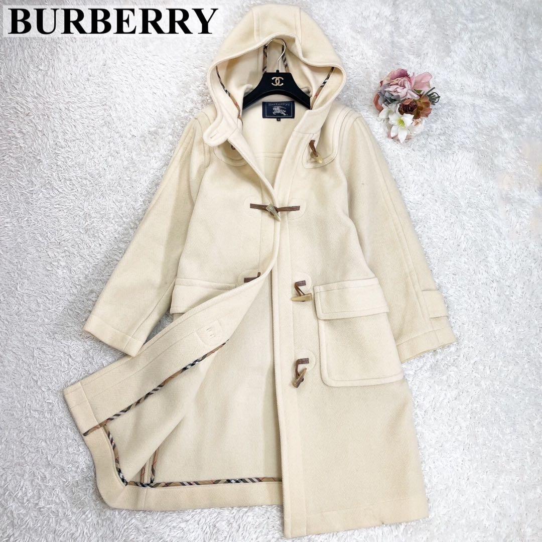 BURBERRY ダッフルコート ヘリンボーン織 ムーアブルック 水牛