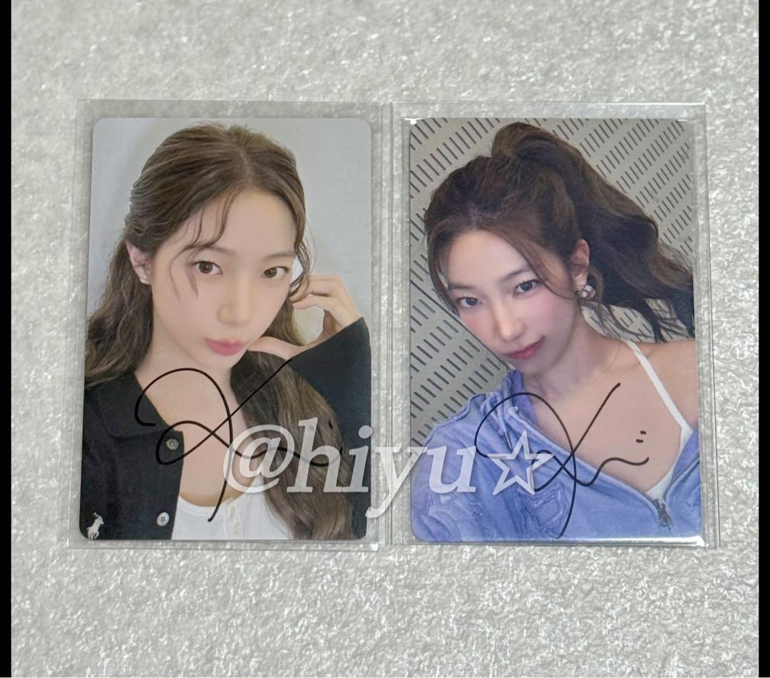 LE SSERAFIM SPAGHETTI 直筆サイン カズハ2種