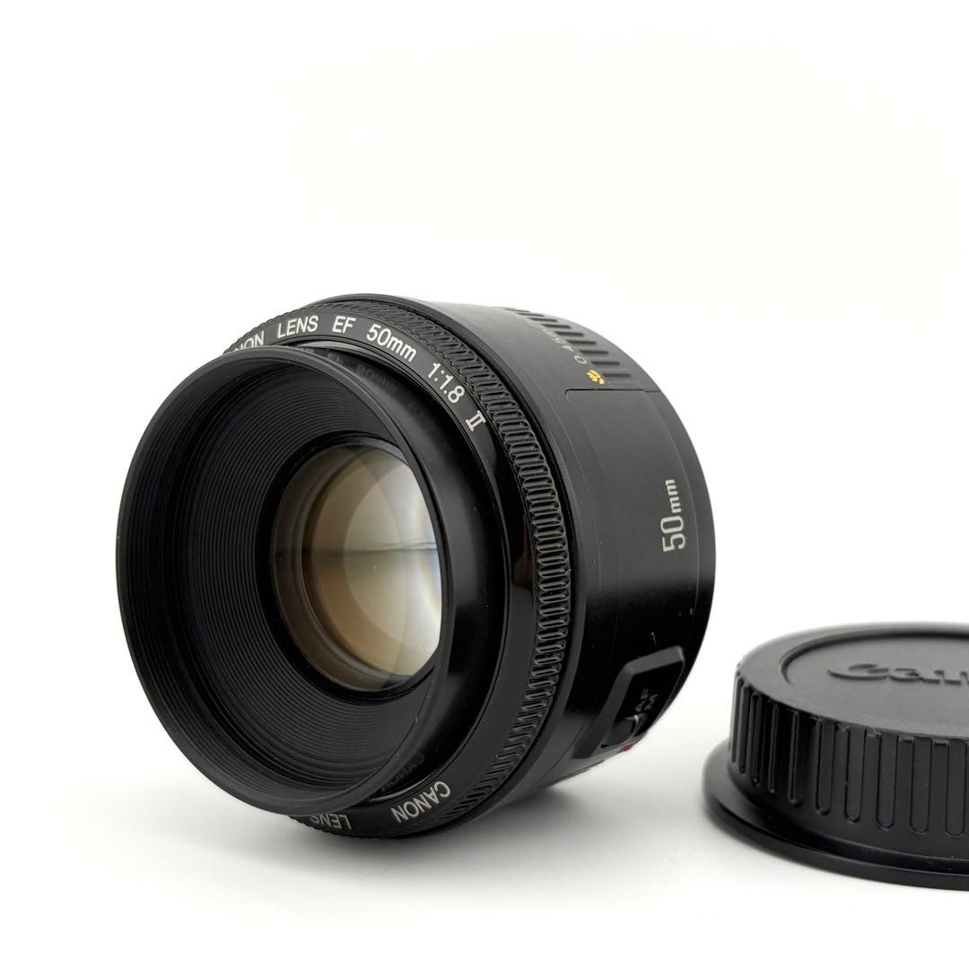 【完動美品】 Canon EF 50mm F1.8 ii 単焦点 標準