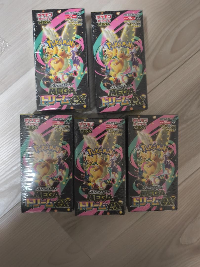 ポケモンカードMEGAドリームex 5個セット