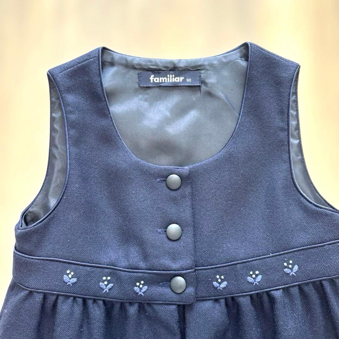 familiar ファミリア　フォーマル　ジャケット　 ワンピーススーツ90cm