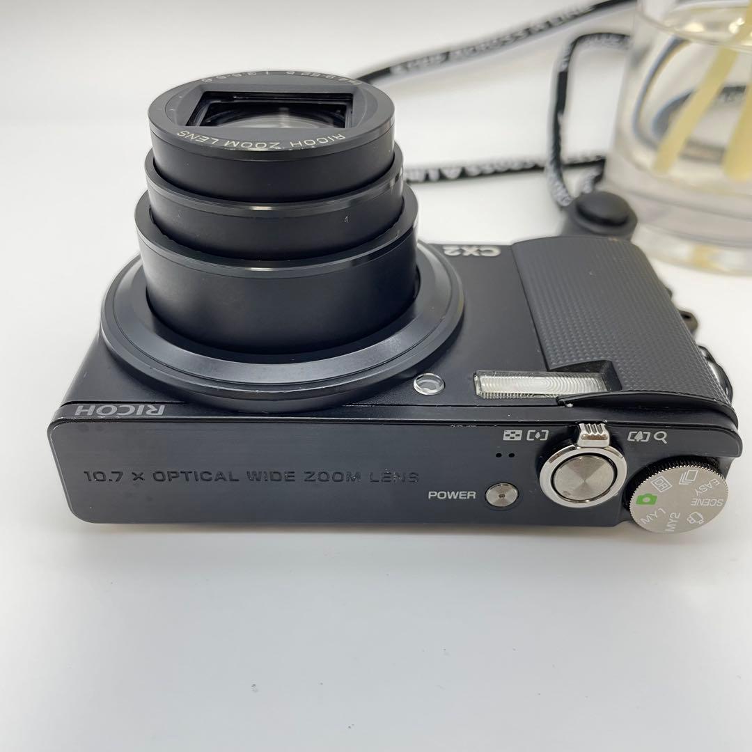 動作確認済✨RICOH CX2✨スマホ転送OK 銘品 デジカメ 人気の黒♪