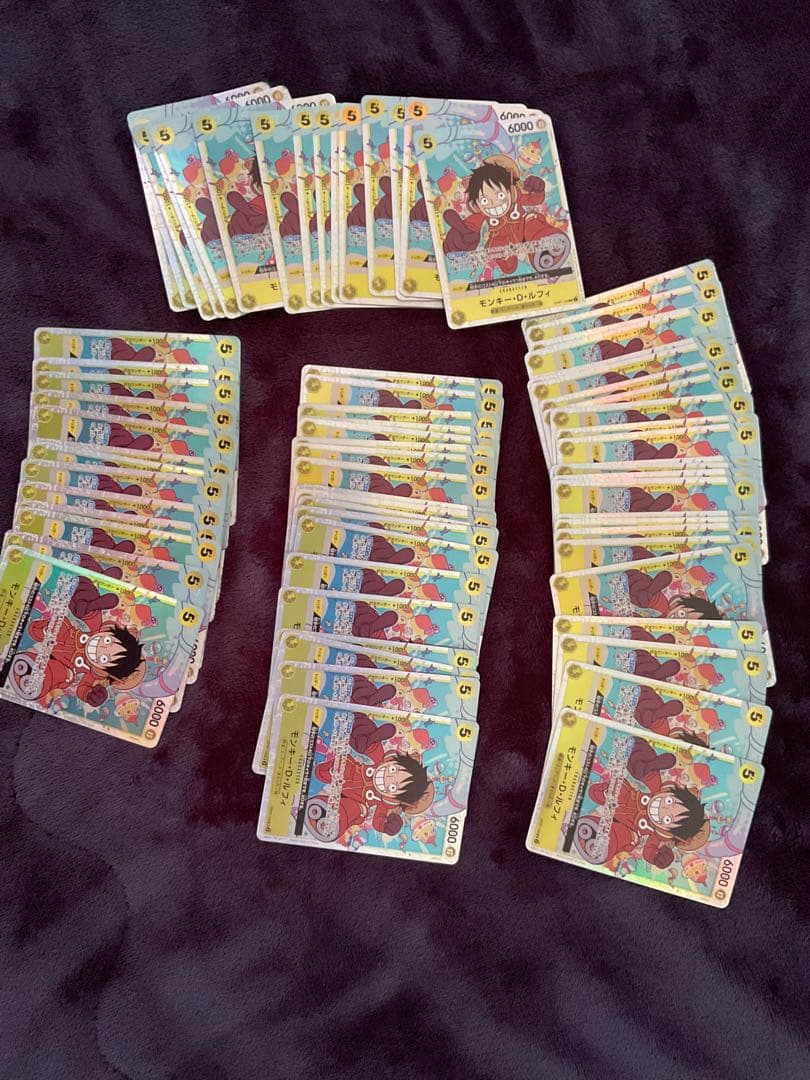 エラー版　ワンピースカード　モンキー・D・ルフィ　OP07-109 SR 73枚