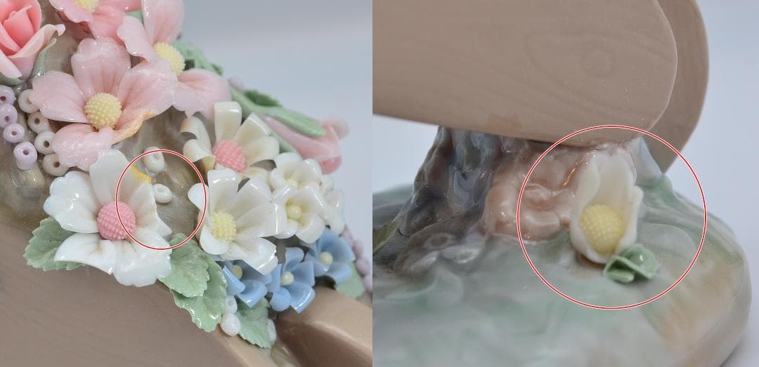 花車　＃1283　★リヤドロ　スペイン　ポーセリン　ヴィンテージ　欠けあり