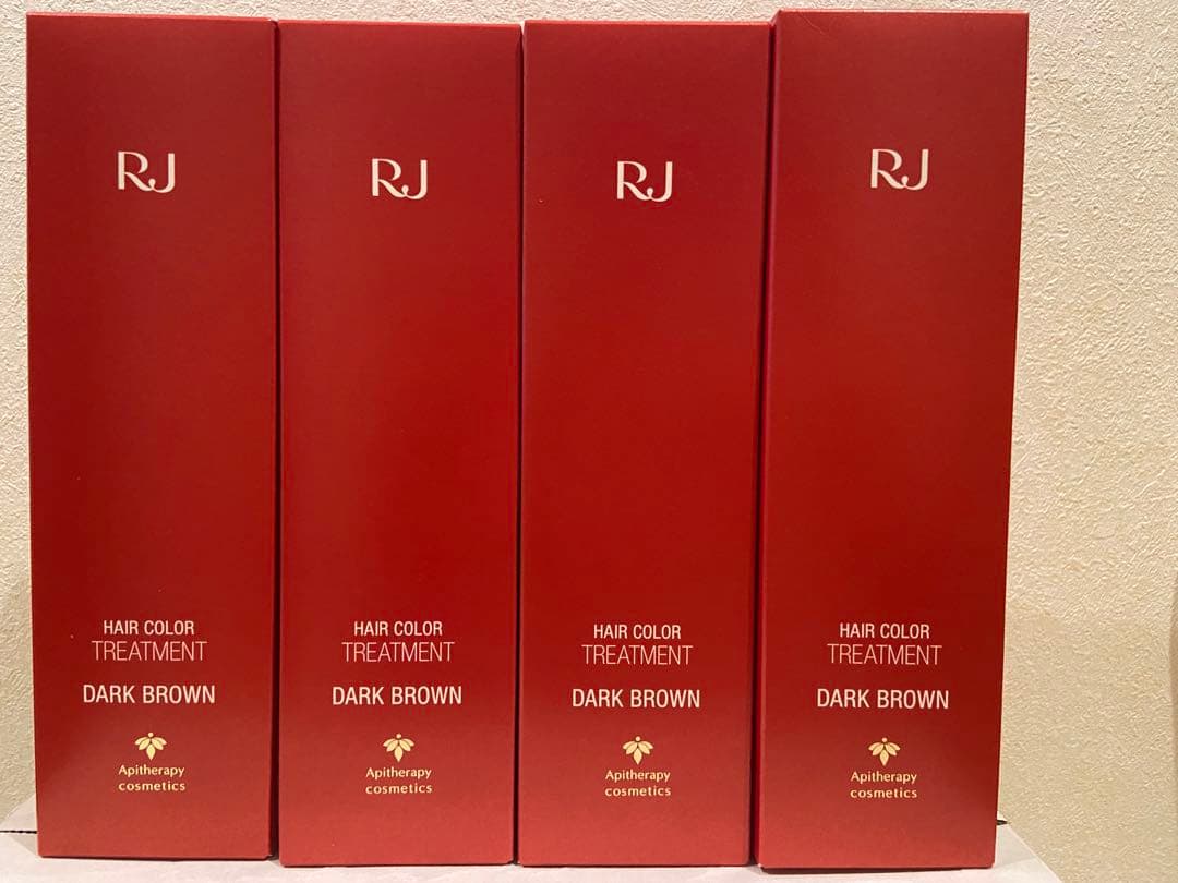 山田養蜂場　RJ ヘアカラートリートメント ダークブラウン 未開封4本セット