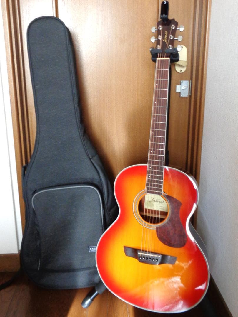 James J-300A　チューナー、カポ、ギターケース付属　美品！　アコギ