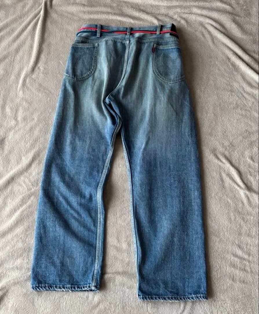 glamb グラム　Mess denim メスデニム　ヴィンテージ加工　赤耳