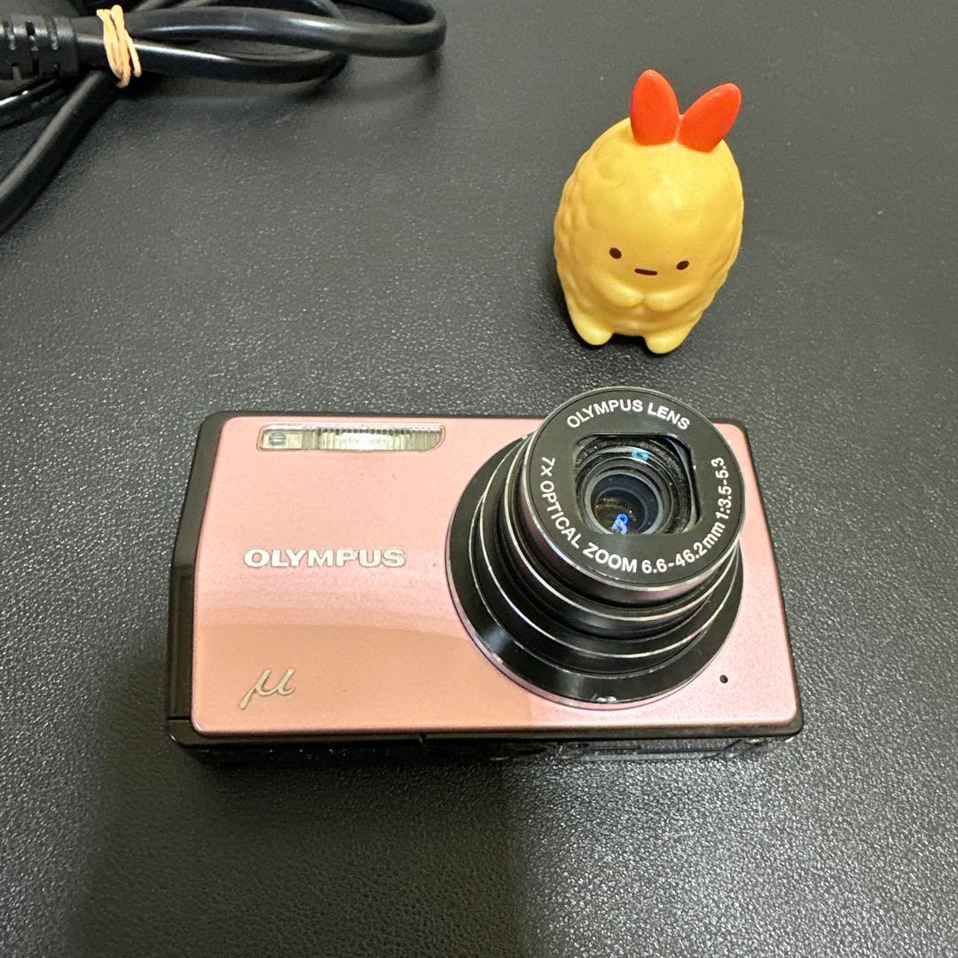 OLYMPUS ミュー µ-7000ピンク　動作品　xd ピクチャーカード付き