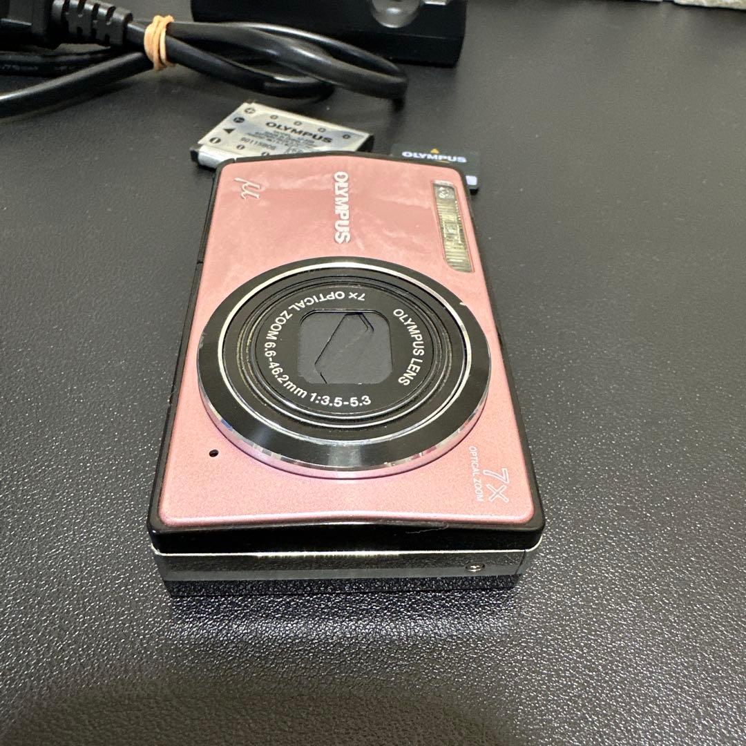 OLYMPUS ミュー µ-7000ピンク　動作品　xd ピクチャーカード付き