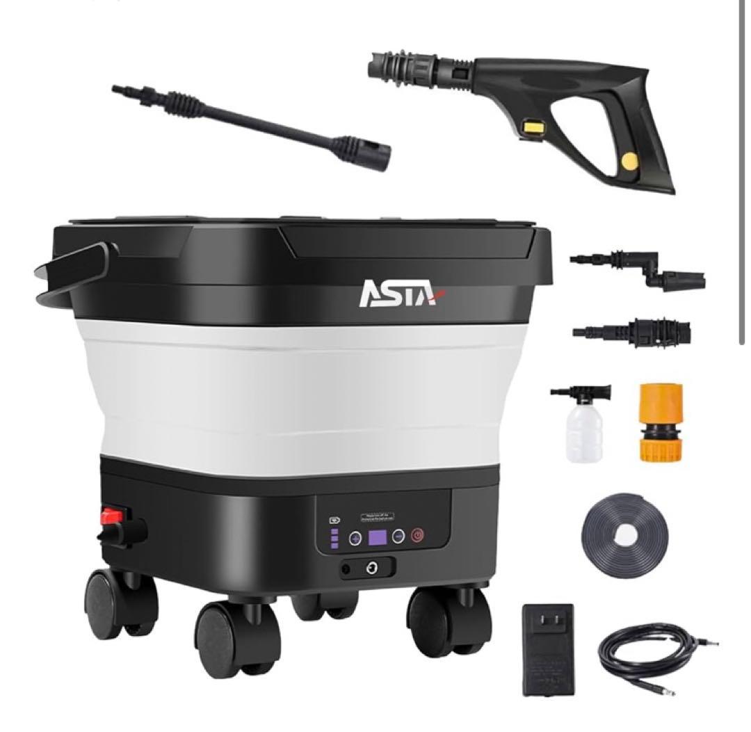 ASTA 高圧洗浄機 コードレス 充電式 バッテリー式 PSE認証済み