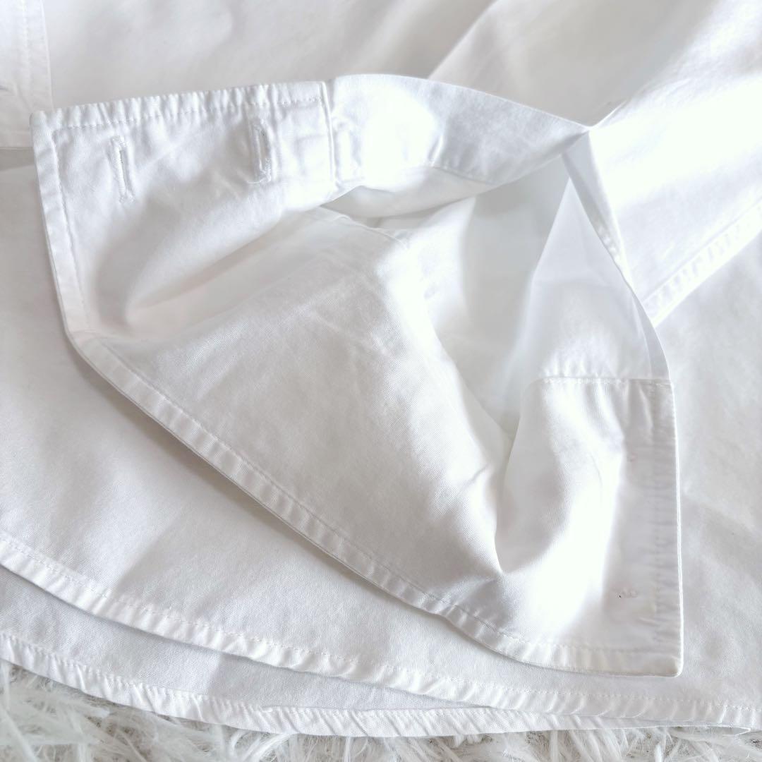 ヴィヴィアンウエストウッドマン 長袖シャツ アシンメトリー 変形 オーブ刺繍 白