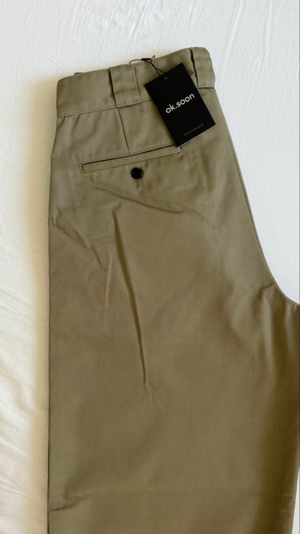 【1度試着のみLサイズ】ok.soonxdickies wide chino