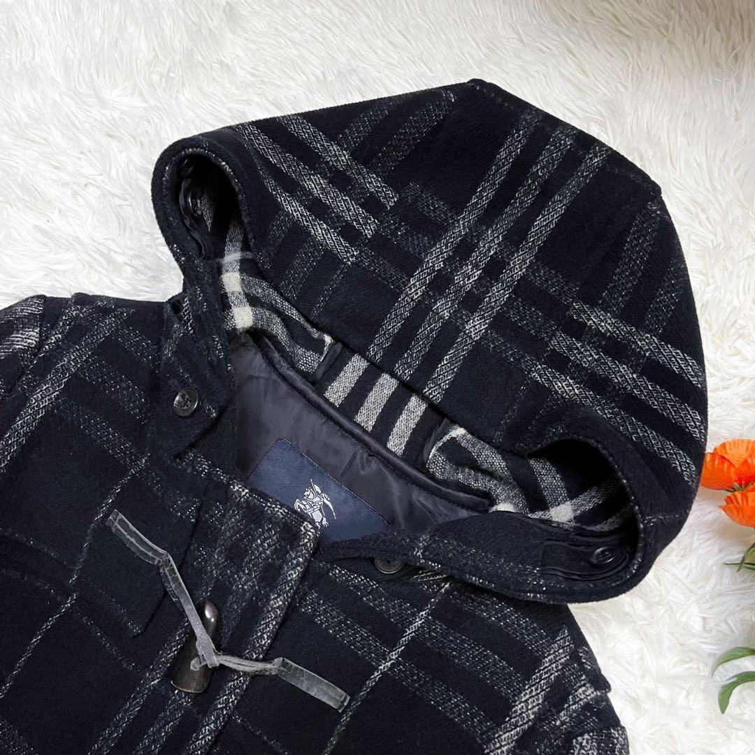訳あり極美品 大きいサイズ バーバリーロンドン ダッフルコート ノバチェック