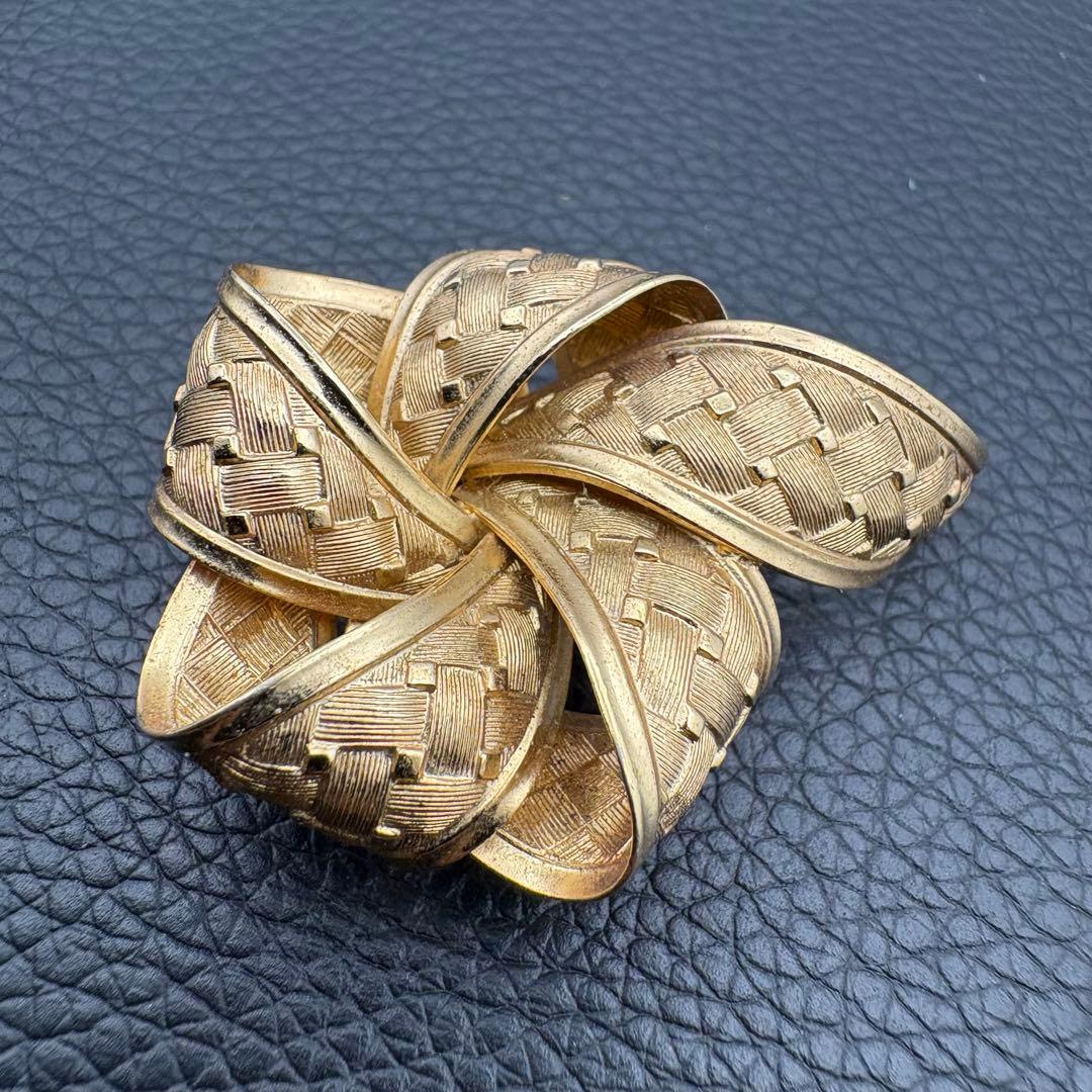 クリスチャン　ディオール　ヴィンデージ　リボン　ブローチ