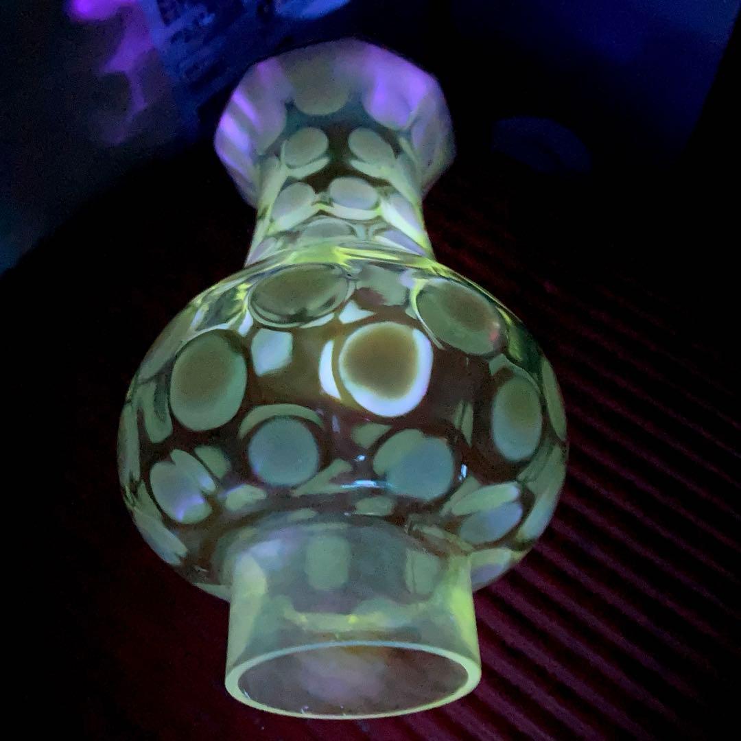 フェントン（Bigパンケーキ）1930年　ランプスタンド　アンティークシェード