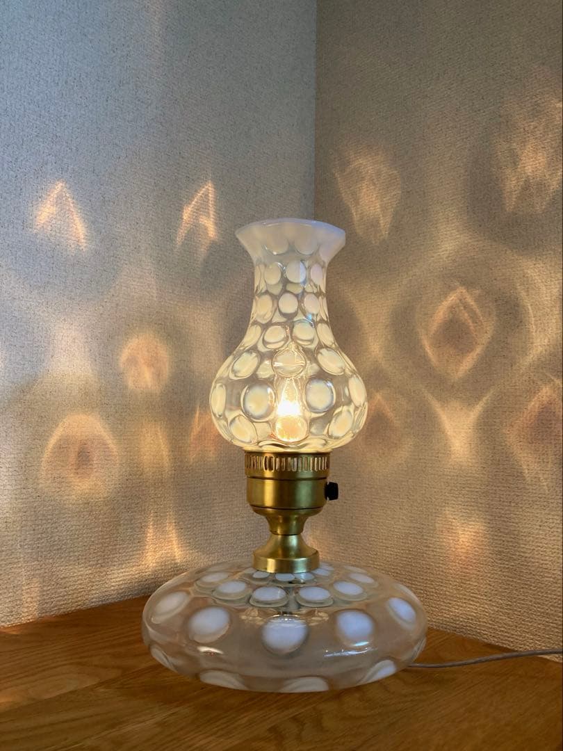 フェントン（Bigパンケーキ）1930年　ランプスタンド　アンティークシェード