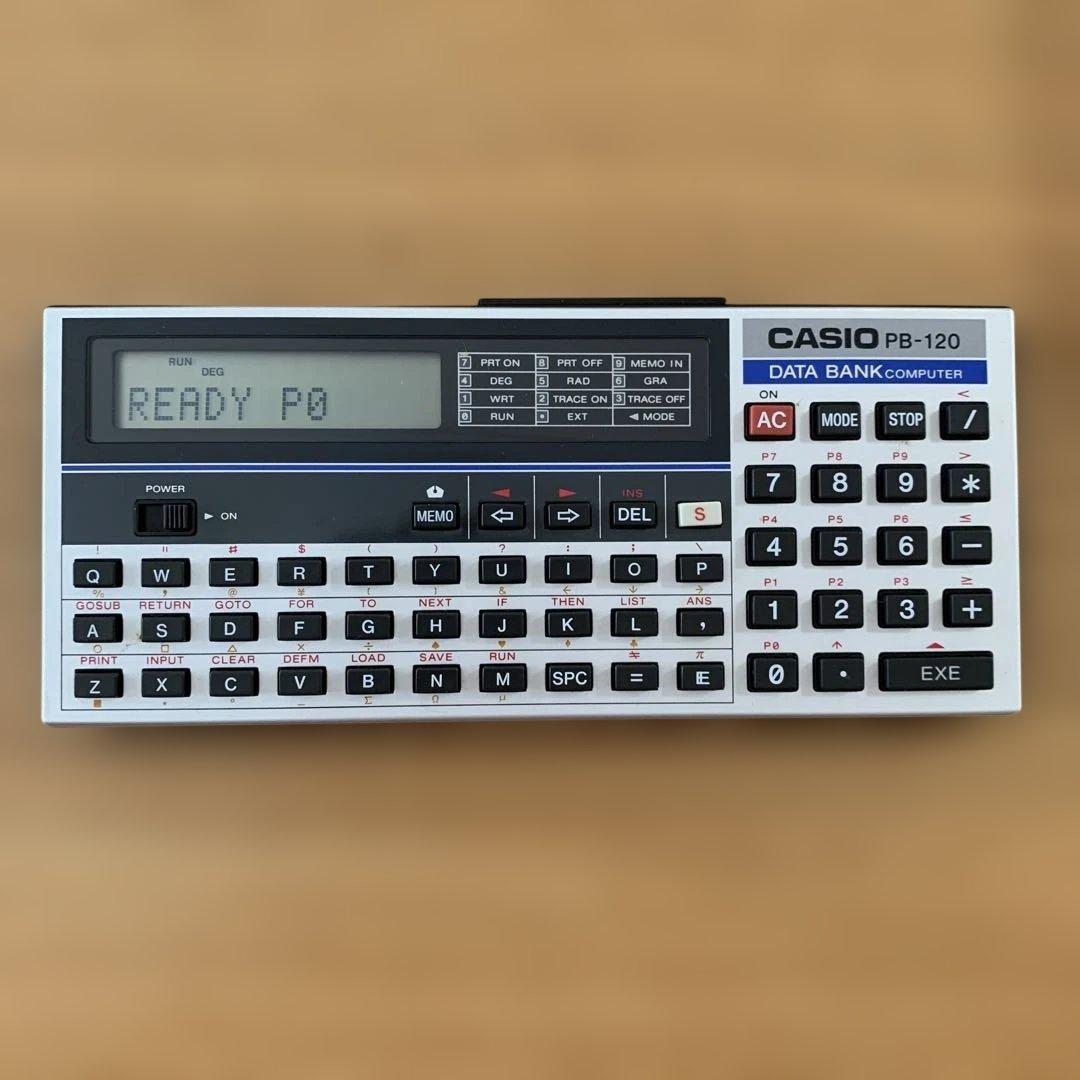 ポケコン CASIO PB-120 カシオ ポケットコンピュータ データバンク