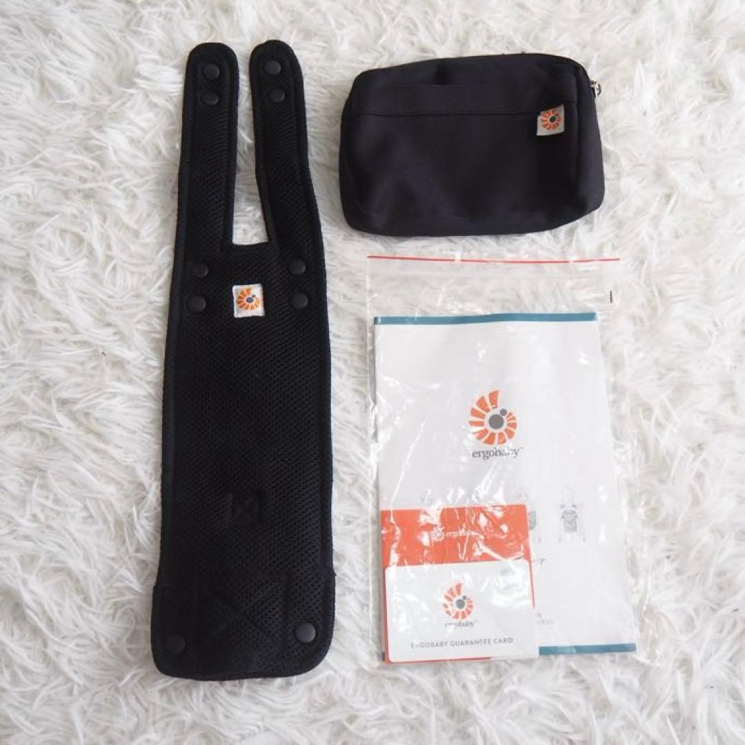 美品 エルゴ オムニ360 クールエア 抱っこ紐 新生児 前向き 黒