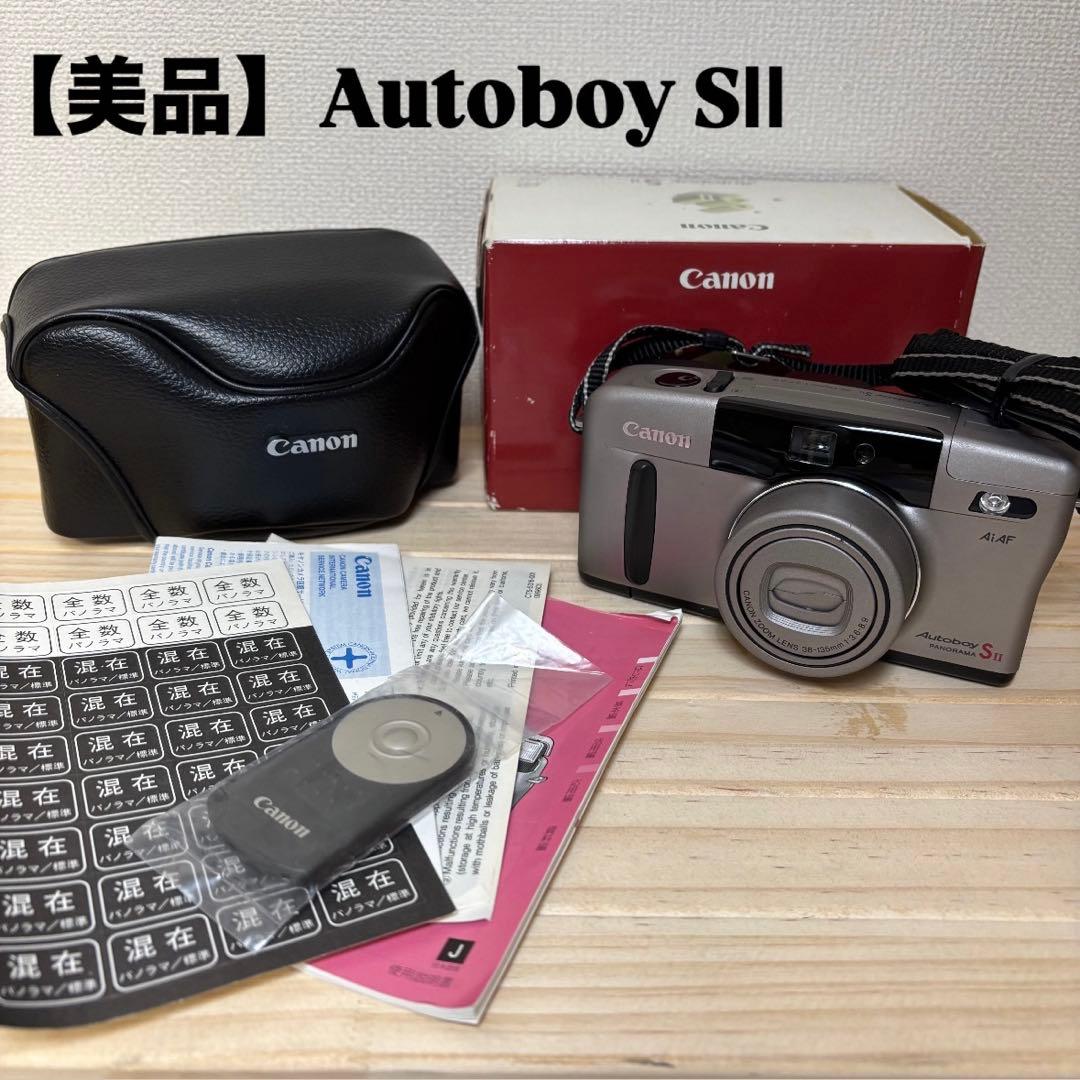 【美品】 Canon キヤノン フィルムカメラ オートボーイSⅡ Autoboy