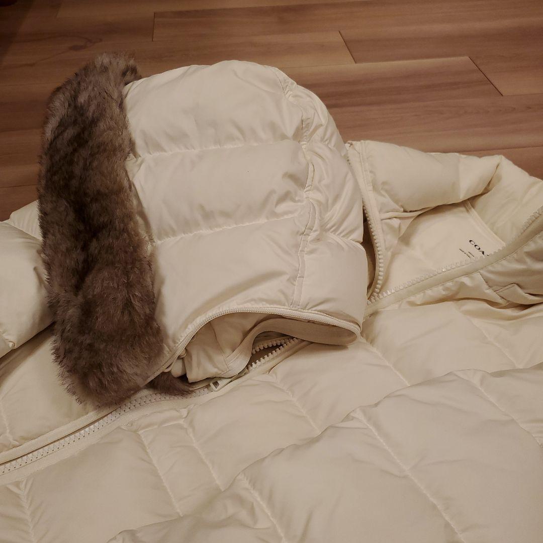 コーチ ダウンコート ファーつきフード(取り外し)