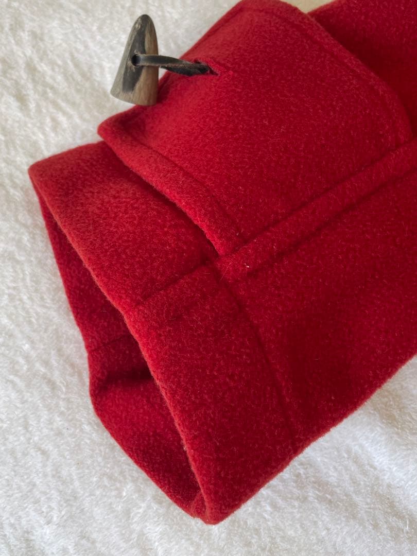 Burberry's 赤 フード付きダッフルコート　ビンテージ