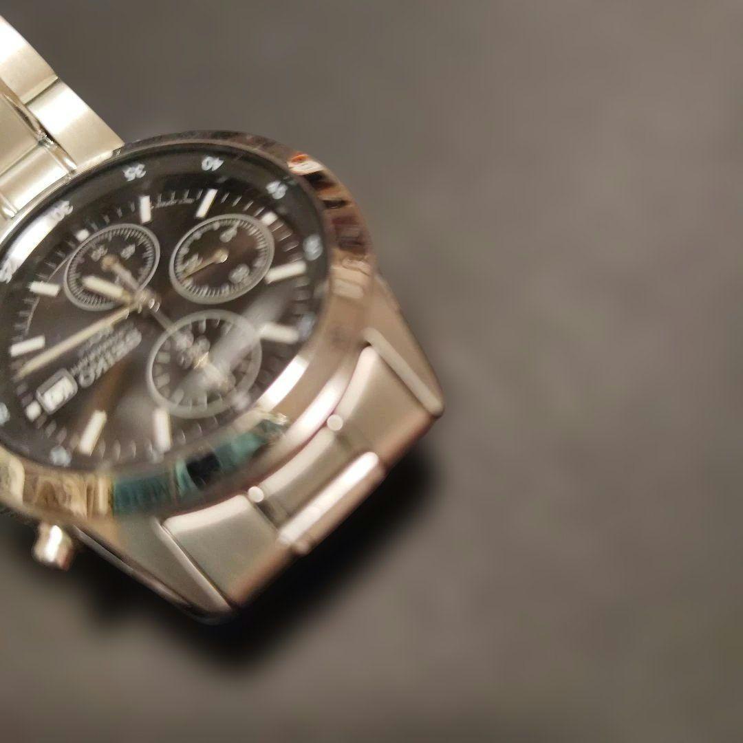 稼働 メンズ SEIKO セイコー クロノグラフ 100M 防水
