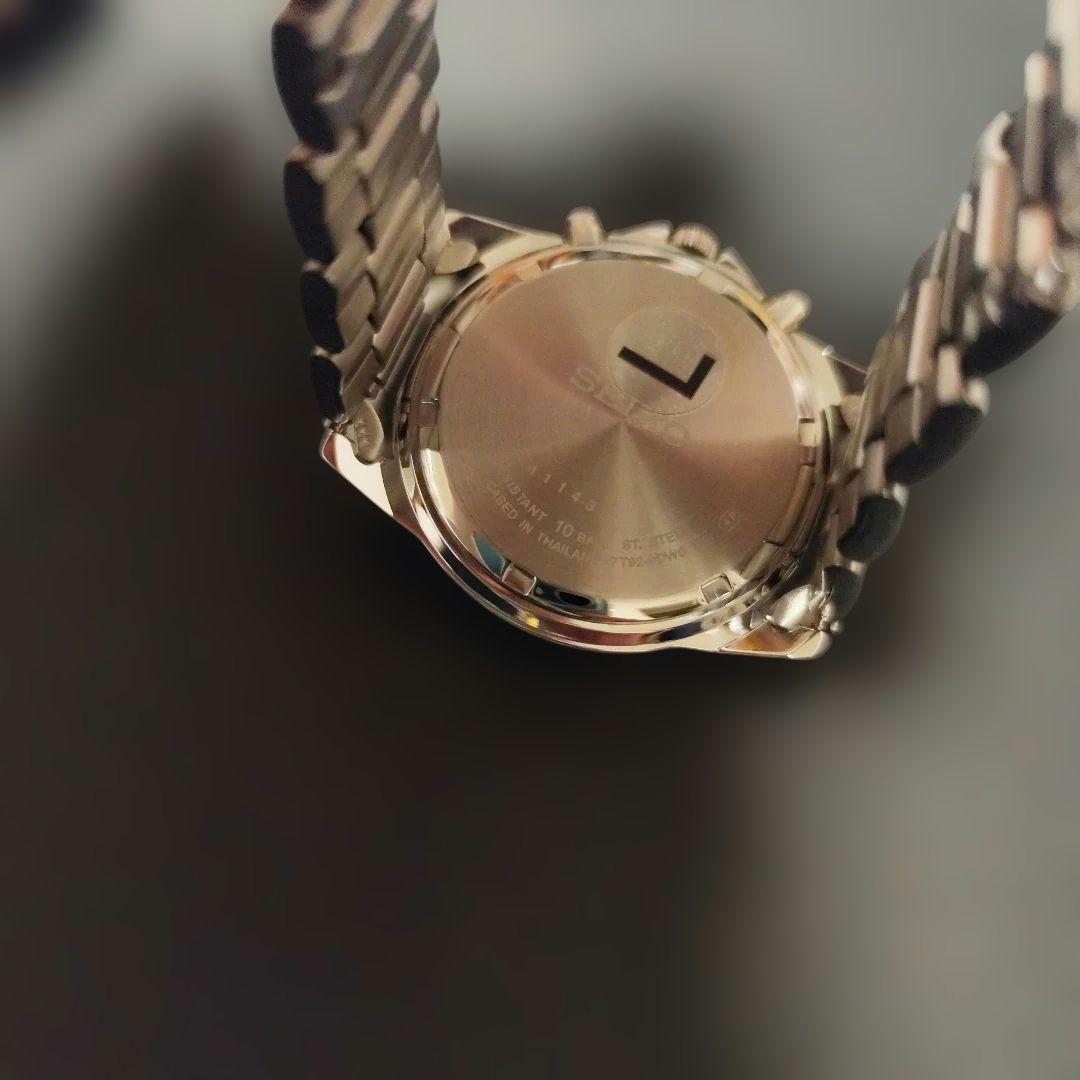 稼働 メンズ SEIKO セイコー クロノグラフ 100M 防水