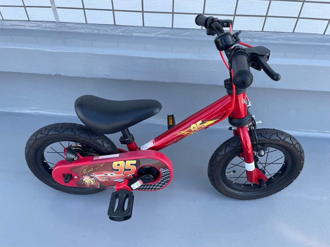 カーズ 12インチ 自転車 ペダル着脱可