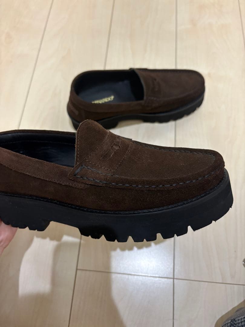 美品　カミナンド　ブラウン スウェード　ローファー　24センチ　7