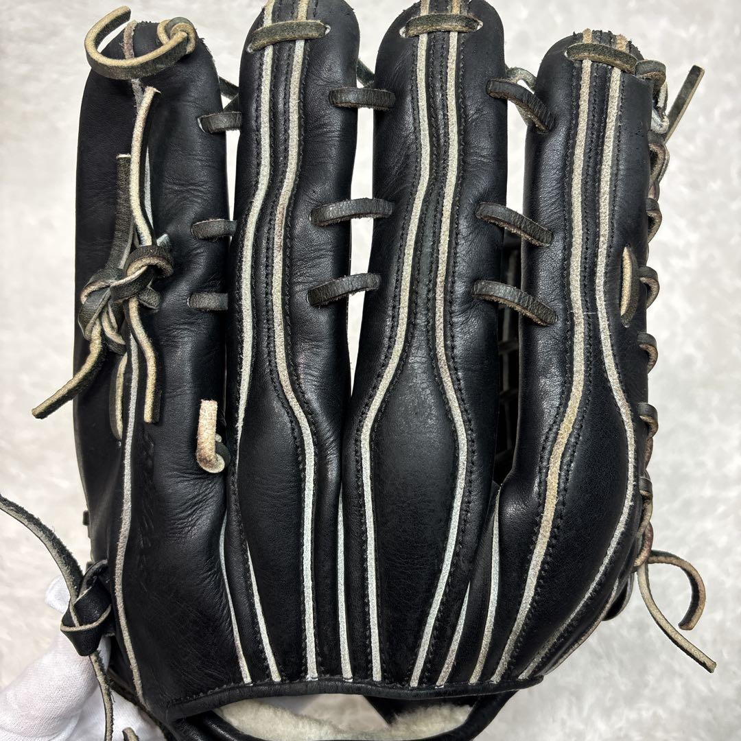 アシックス ゴールドステージ 軟式グローブ　一般用　外野手　ブラック