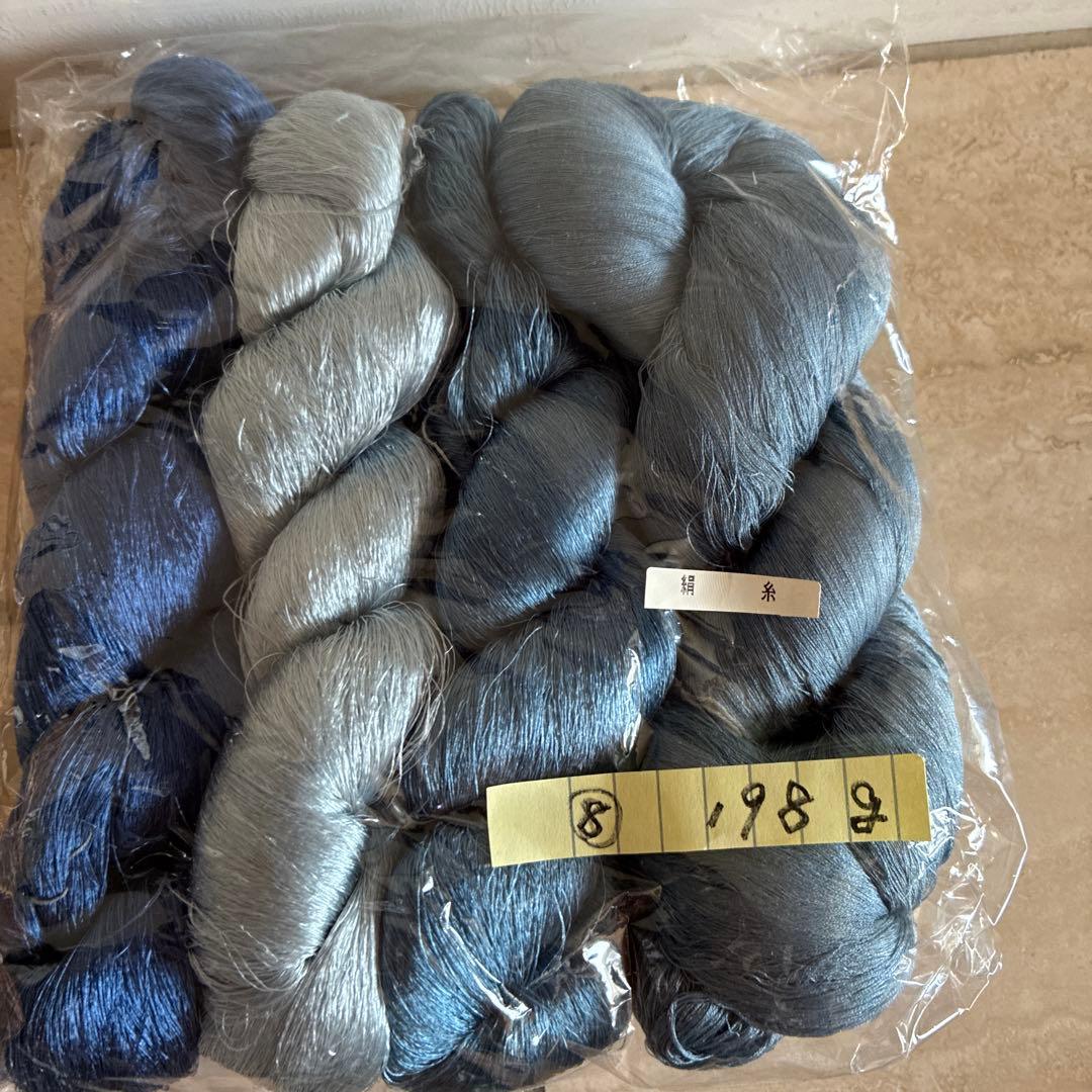 織物用絹糸です