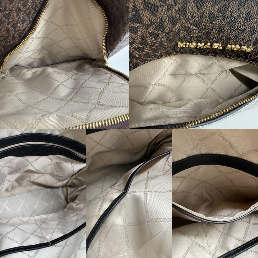 【良品】MICHAEL KORS マイケルコース リュック PVC バイカラー