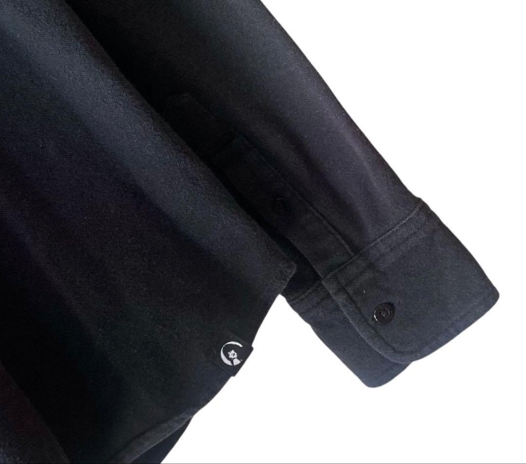 希少‼︎ HYSTERIC GLAMOUR 長袖シャツ ブラック L ロゴ刺繍