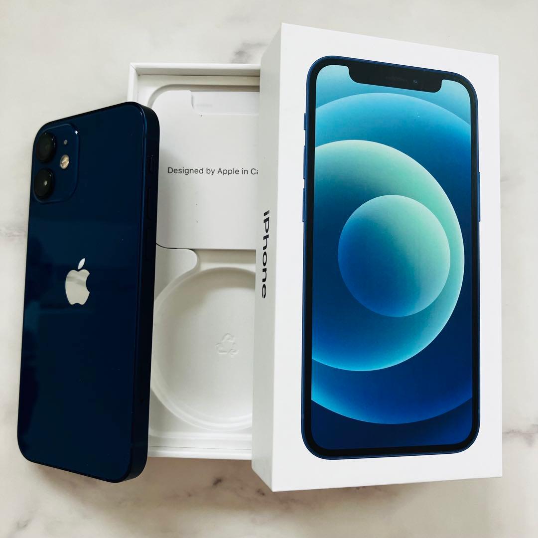 Apple iPhone 12mini SIMフリー ブルー 元箱あり