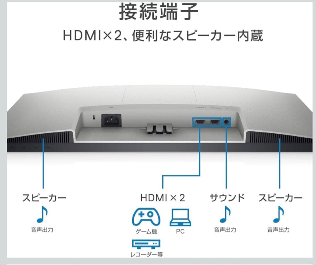 DELL 23.8インチ FHD IPSモニター 本体